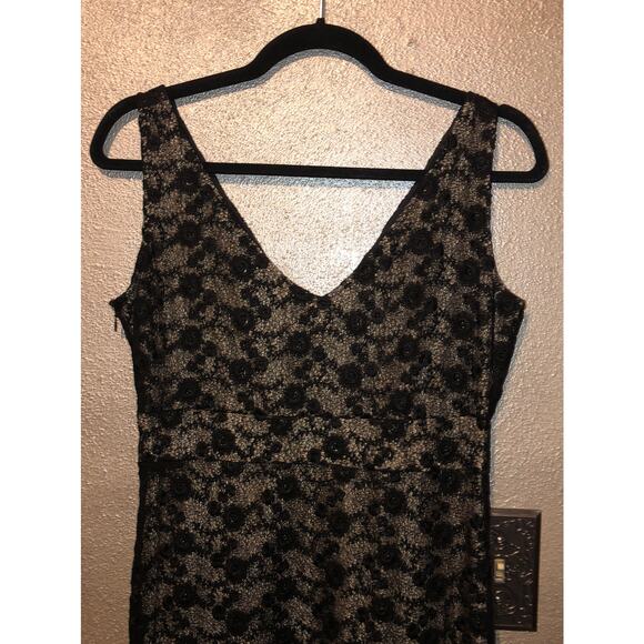 LK Bennett Cocktail Prom New Years Eve Floral Lace Surplice Sleeveless Dress - Picture 3 of 12